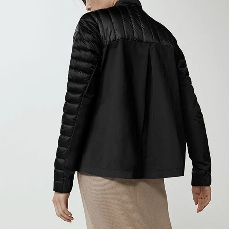 商品[国内直发] Canada Goose|加拿大鹅 纯色黑标长袖羽绒服 女款 黑色,价格¥4011,第4张图片详细描述