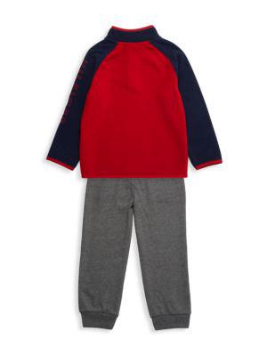 Little Boy’s 2-Piece Fleece Sweatshirt & Joggers Set商品第2张图片规格展示