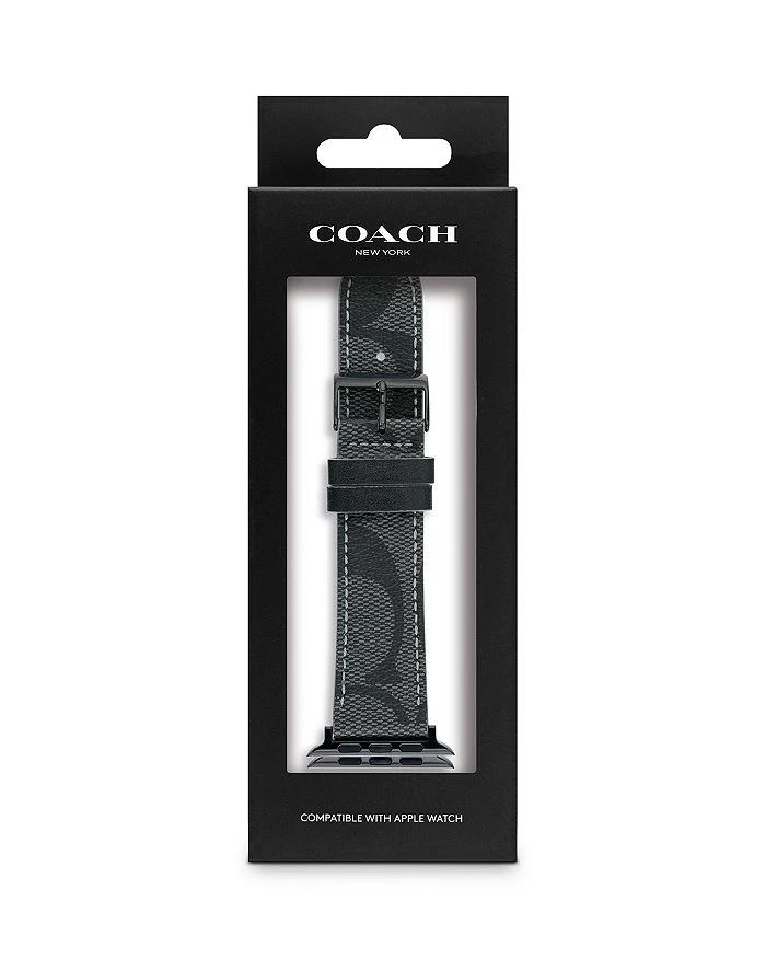 商品Coach|Apple Watch© Signature Canvas Strap, 42mm & 44mm,价格¥715,第2张图片详细描述