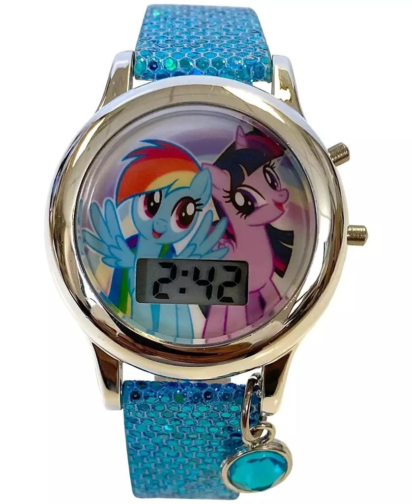 商品Accutime|Kid's My Little Pony Digital Glitter Silicone Strap Watch 34mm,价格¥127,第1张图片