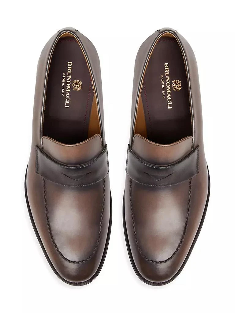 商品Bruno Magli|Arezzo Leather Penny Loafers,价格¥2963,第4张图片详细描述