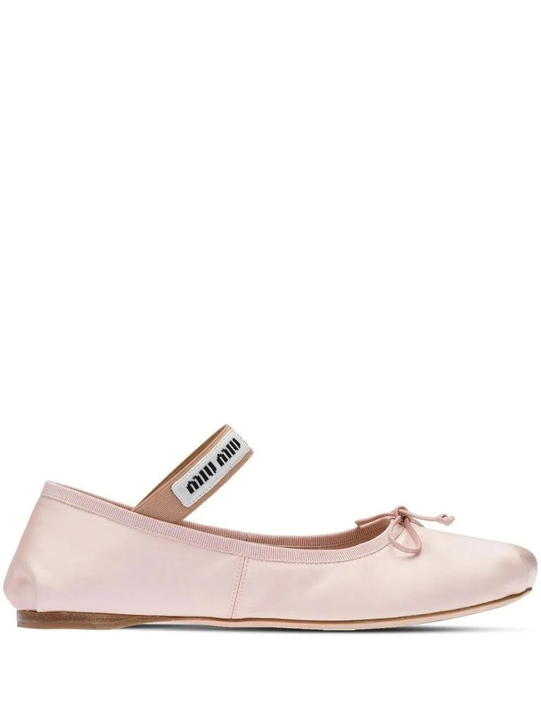 商品Miu Miu|Miu Miu Women Satin Ballerinas,价格¥7011,第1张图片