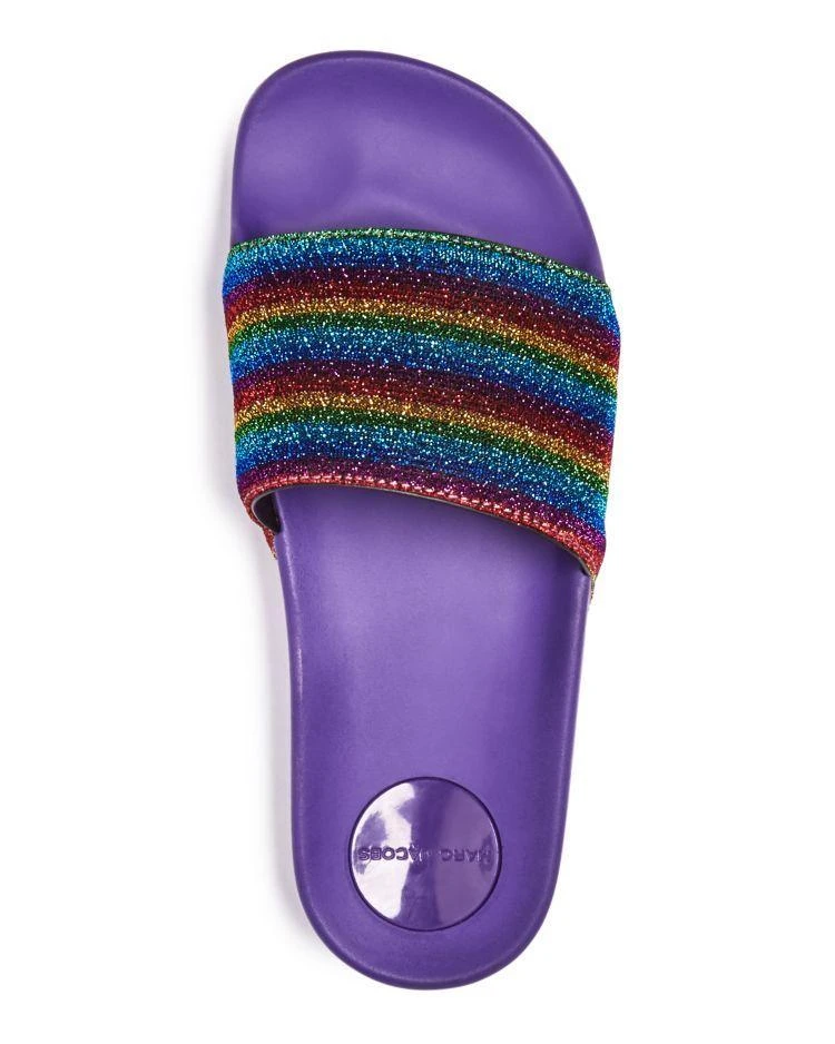 商品Marc Jacobs|Women's Cooper Rainbow Glitter Pool Slides,价格¥898,第3张图片详细描述