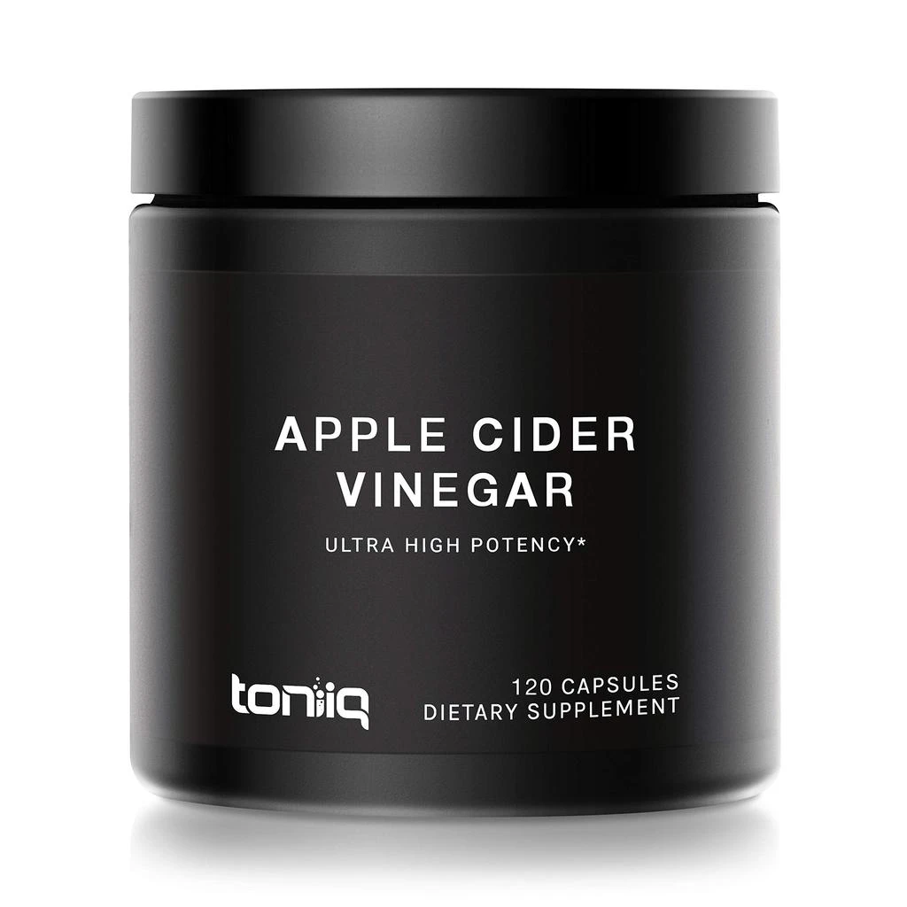 商品Toniiq|Apple Cider Vinegar Capsules - Ultra High Potency 2,010mg Formula with 20% Acetic Acid & Cayenne Pepper - Made with The Mother - Third-Party Lab Tested - 120 Capsules,价格¥165,第1张图片