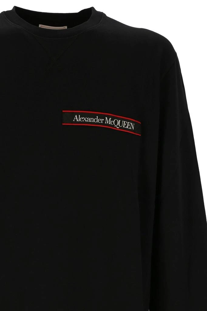 商品Alexander McQueen|Alexander McQueen Logo Patch Crewneck Sweatshirt,价格¥2267,第3张图片详细描述