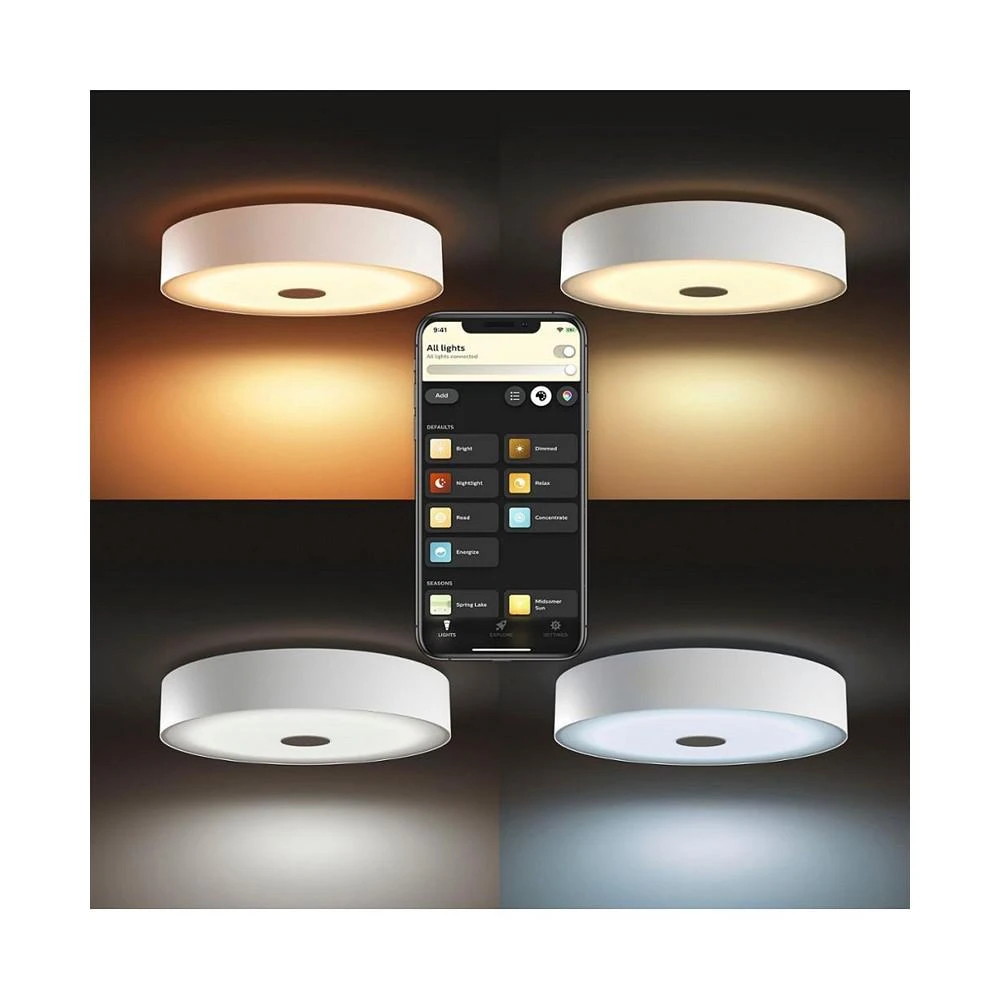 商品Philips Hue|White Ambiance Fair Semi-Flushmount Light Ceiling Light,价格¥2015,第2张图片详细描述
