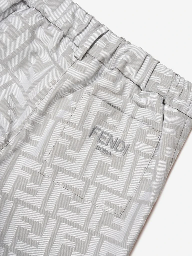 商品Fendi|Fendi Baby Boys FF Logo Trousers in Grey,价格¥3669,第4张图片详细描述