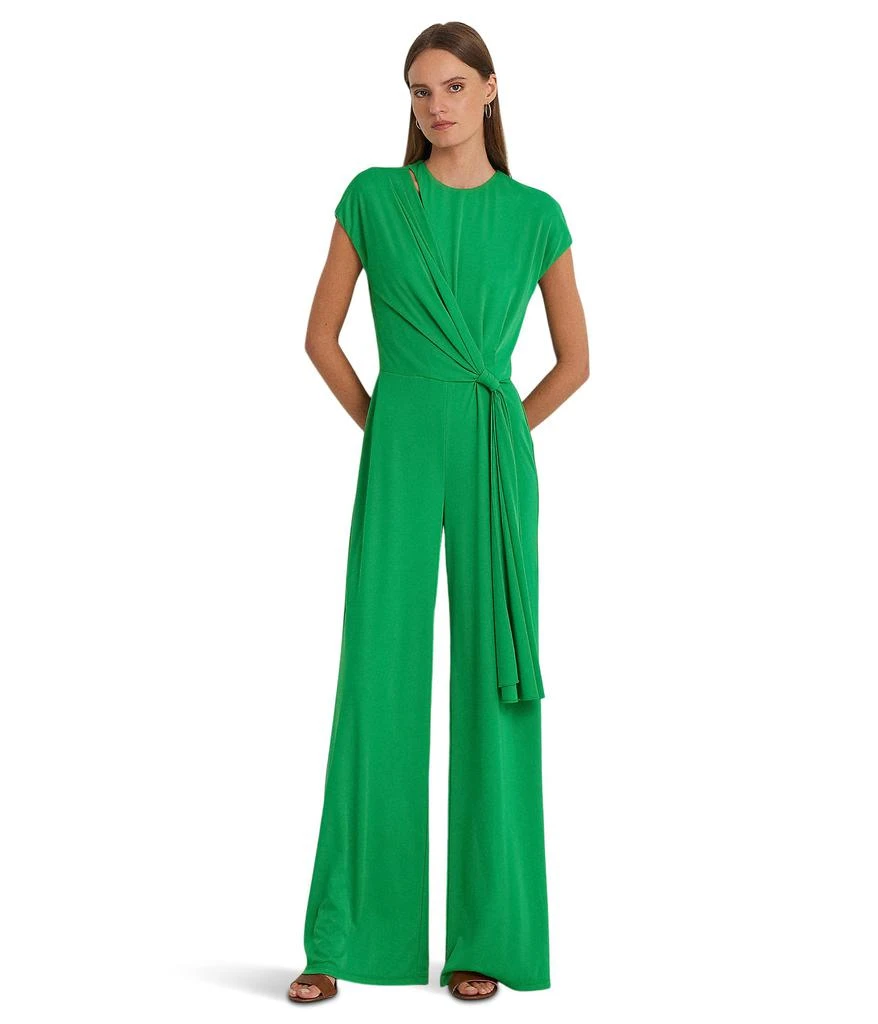 商品Ralph Lauren|Tie-Front Jersey Wide-Leg Jumpsuit,价格¥1667,第1张图片