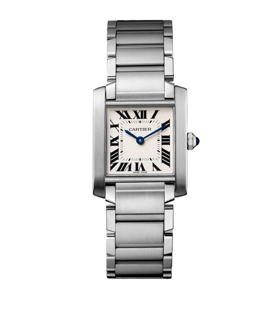 商品Cartier|Medium Stainless Steel Tank Française Watch 25mm,价格¥36882,第1张图片