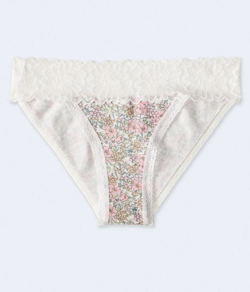 商品Aeropostale|Aeropostale Floral Lace-Trim Bikini,价格¥34,第1张图片