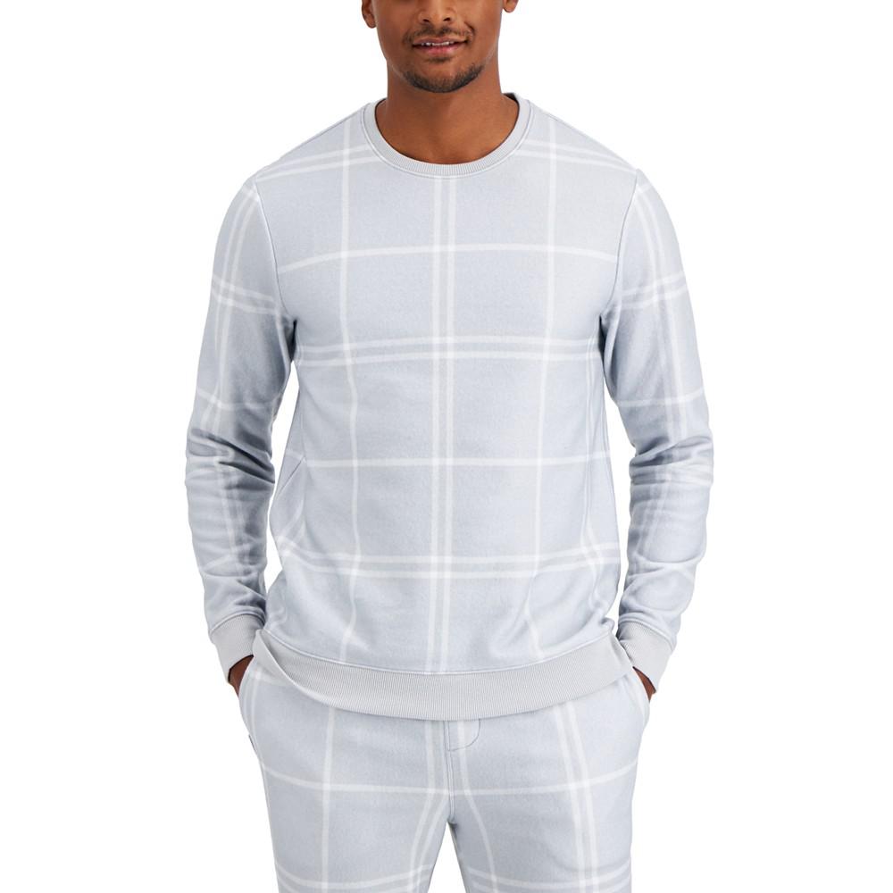 Aflani Men's Windowpane Pajama Shirt, Created for Macy's商品第1张图片规格展示