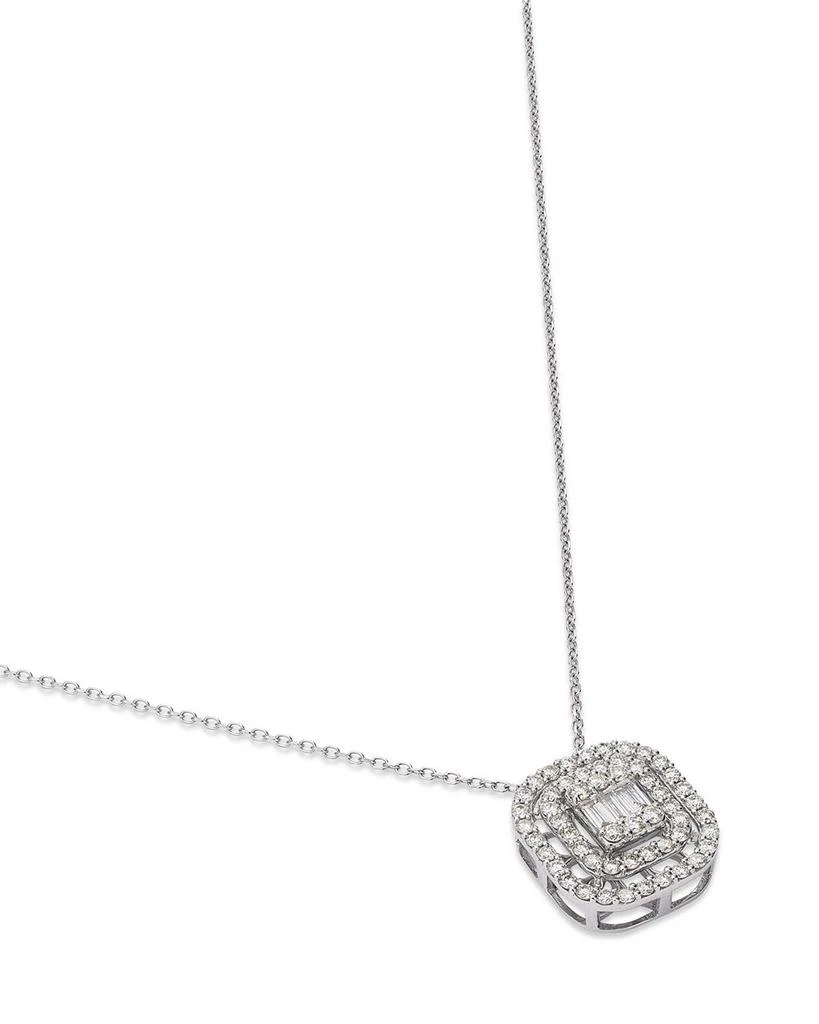 Diamond Geometric Pendant Necklace in 14K White Gold, 0.50 tcw 商品