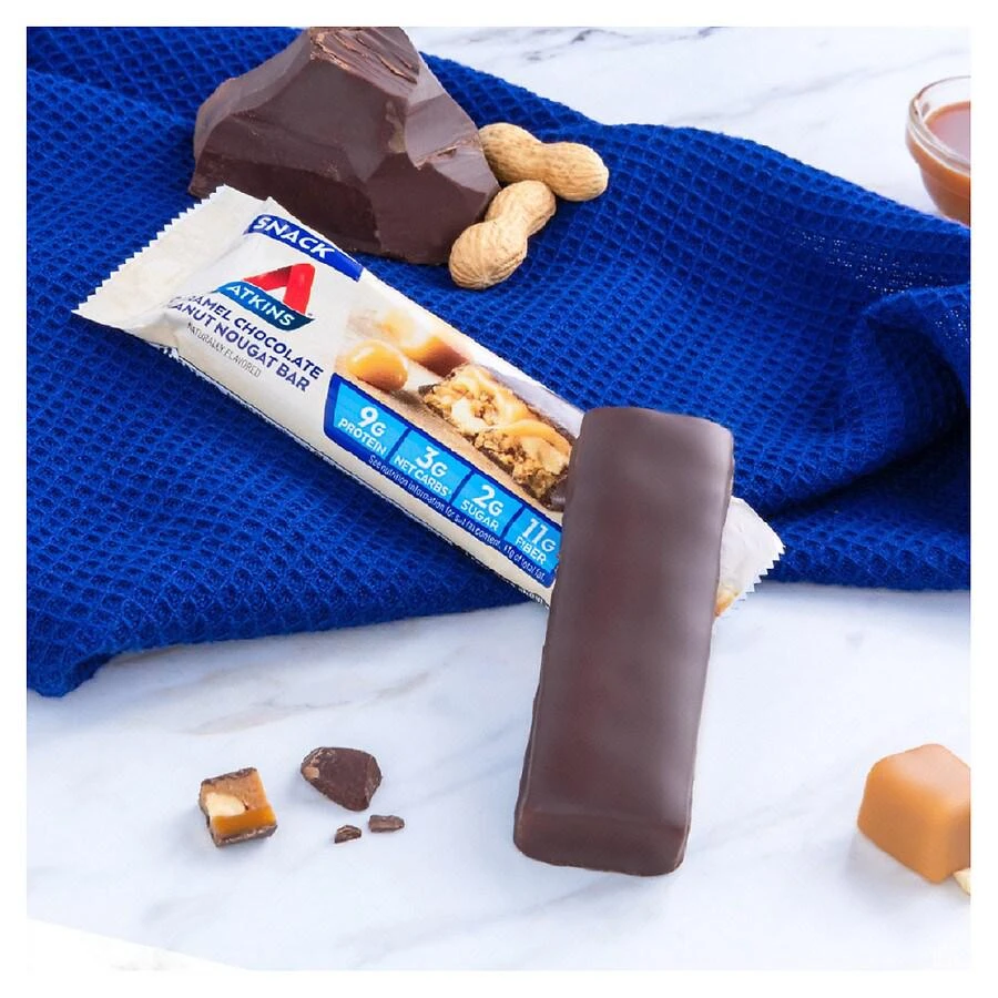 商品Atkins|Snack Bars Caramel Chocolate Peanut Nougat,价格¥62,第5张图片详细描述