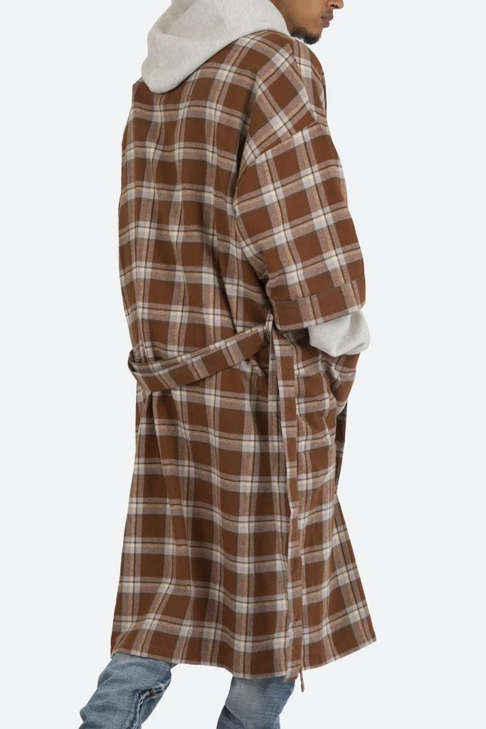 Plaid S/S Robe - Brown 商品