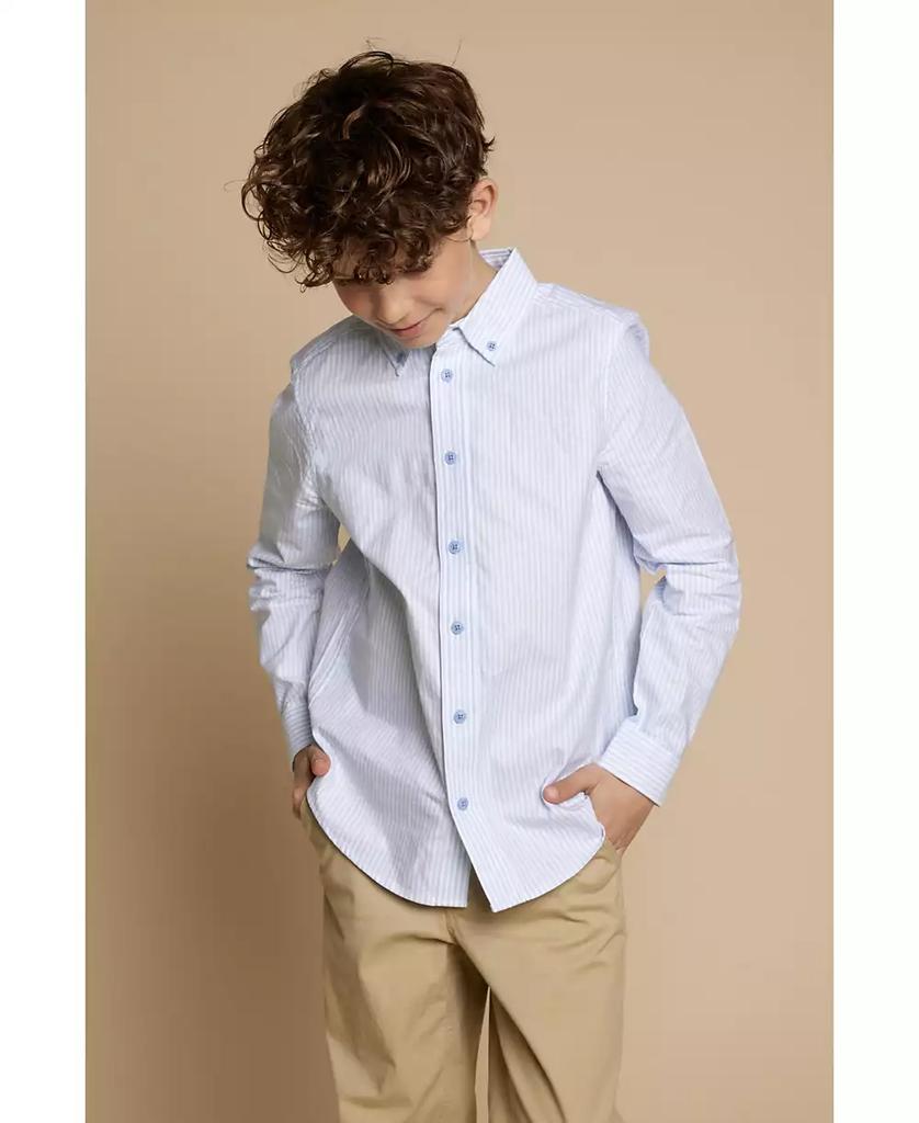 Brooks Brothers | B by Big Boys Pinstripe Woven Long Sleeve Oxford Shirt 162.70元 商品图片