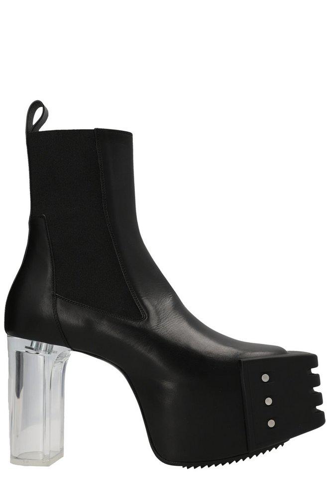 Rick Owens Grilled Heeled Boots商品第1张图片规格展示