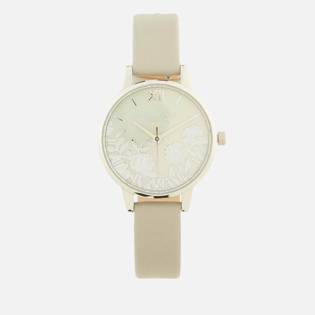 商品Olivia Burton|Olivia Burton Women's Lace Detail Watch - White,价格¥537,第1张图片