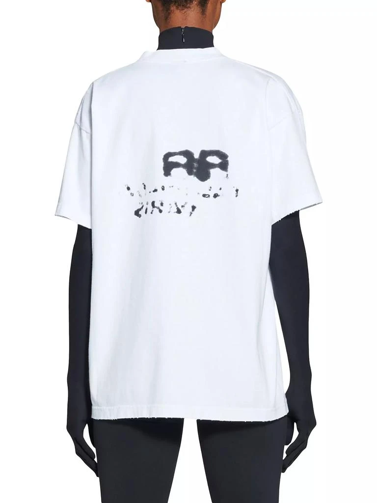 商品Balenciaga|Hand Drawn BB Icon T-shirt Medium Fit,价格¥3556,第4张图片详细描述