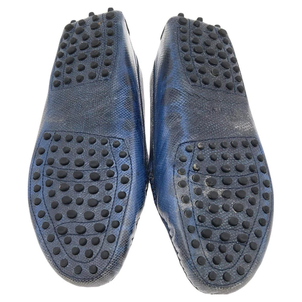 Tod's Blue Karung Gommino Slip On Loafers Size 37.5 商品