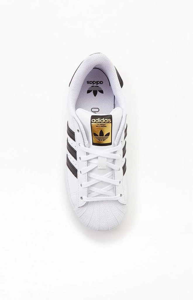 商品Adidas|Kids White & Black Superstar Shoes,价格¥537,第5张图片详细描述