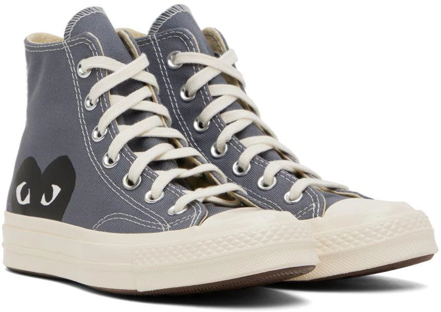 商品Comme des Garcons|Gray Converse Edition Half Heart Chuck 70 Sneakers,价格¥1191,第4张图片详细描述