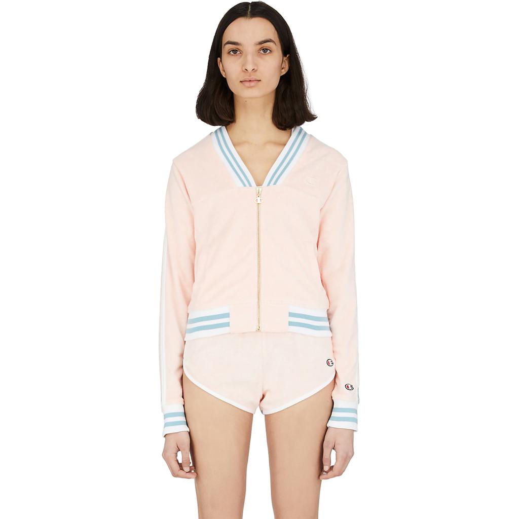 Terry Cloth Warm Up Jacket - Primer Pink商品第1张图片规格展示