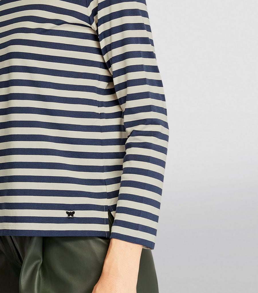 Striped Long-Sleeved T-Shirt商品第6张图片规格展示