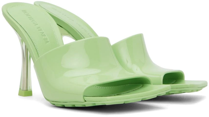 商品Bottega Veneta|Green Pudding Heeled Sandals,价格¥7497,第4张图片详细描述
