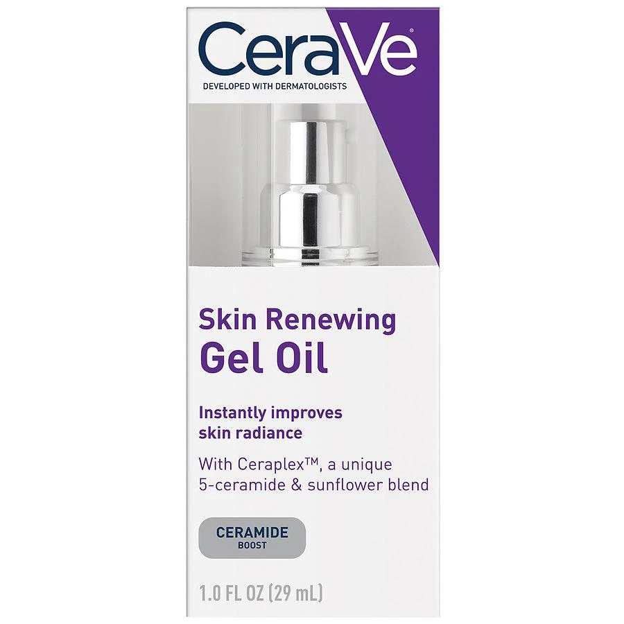 商品CeraVe|Skin Renewing Gel Oil Face Moisturizer, Fragrance Free,价格¥226,第5张图片详细描述