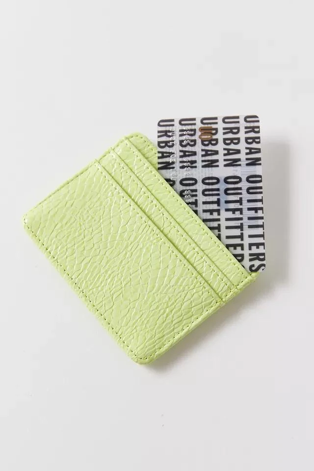 商品Urban Outfitters|Billie Croc-Embossed Cardholder,价格¥38,第1张图片