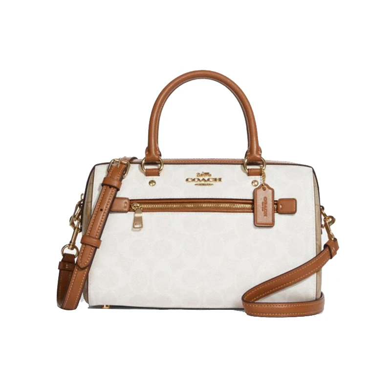 商品Coach|COACH 奥莱款中号女士PVC配皮单肩斜挎手提包 CA149IMRFI,价格¥1582,第1张图片