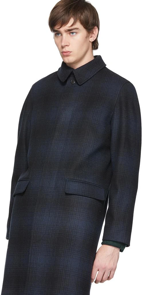 商品A.P.C.|Navy Check Mac 大衣,价格¥2391,第4张图片详细描述