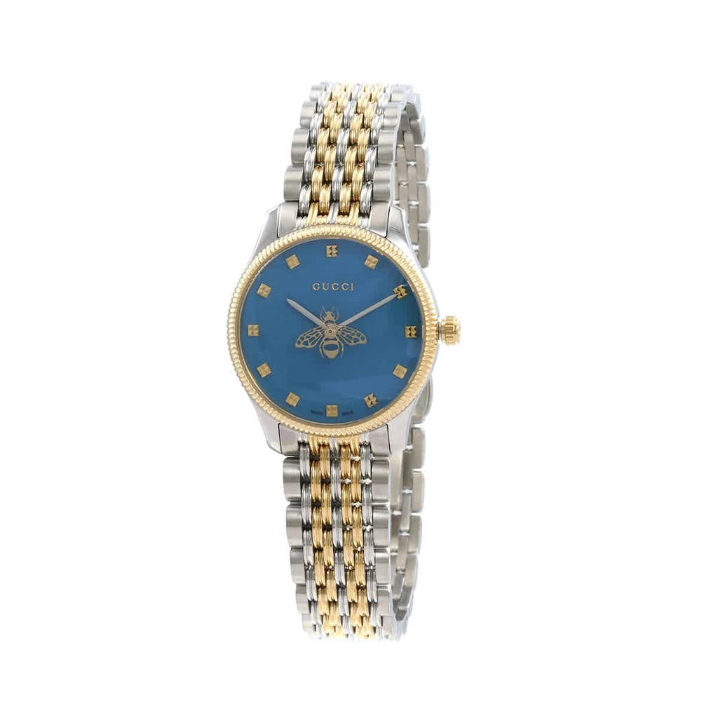 商品Gucci|G-Timeless Quartz Blue Dial Ladies Watch YA1265029,价格¥7543,第1张图片