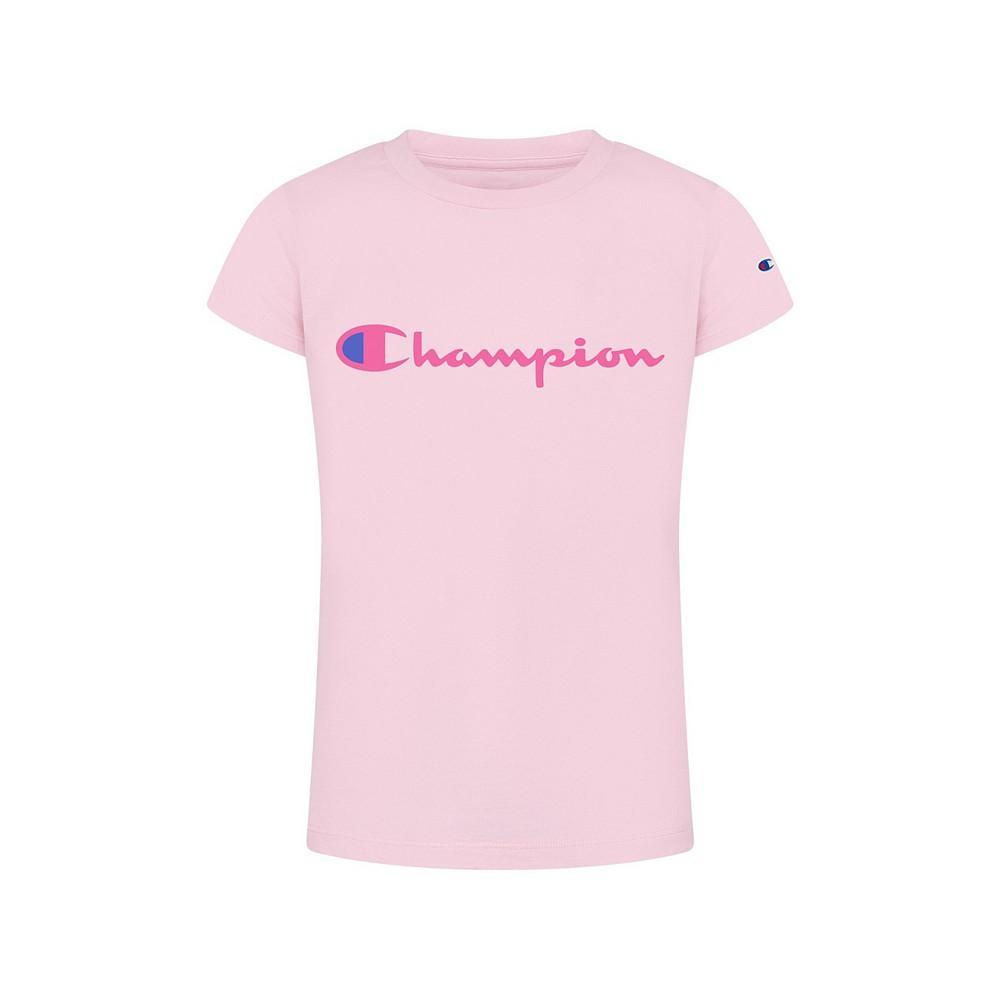 商品CHAMPION|Little Girls Classic Script Graphic T-shirt,价格¥59,第1张图片