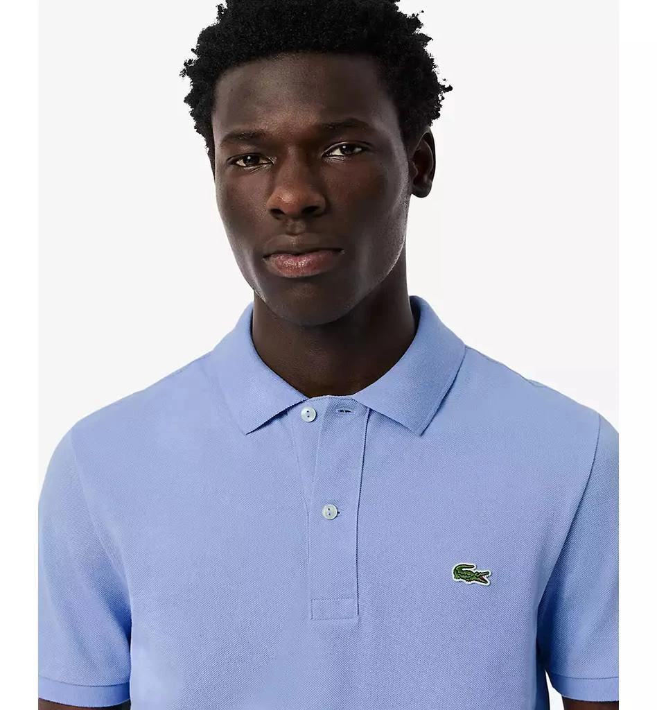 商品Lacoste|Men's Slim Fit Short Sleeve Ribbed Polo Shirt,价格¥444,第3张图片详细描述