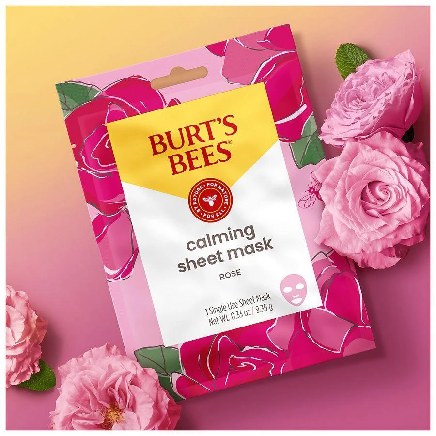 商品Burt's Bees|Calming Sheet Mask Rose,价格¥23,第5张图片详细描述