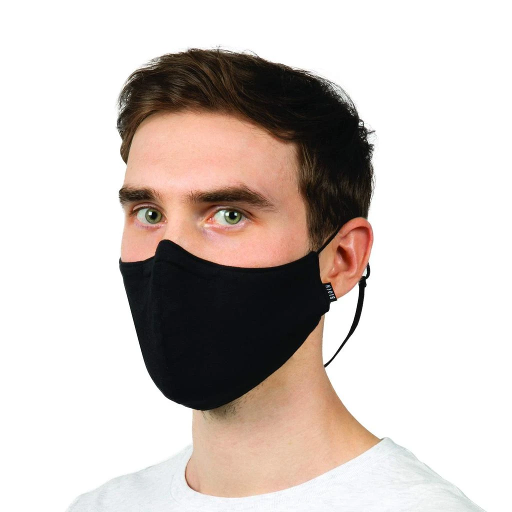 商品Bloch|Soft Stretch Face Mask w/ Moldable Nose Pad and Lanyard 3-Pack,价格¥111,第1张图片