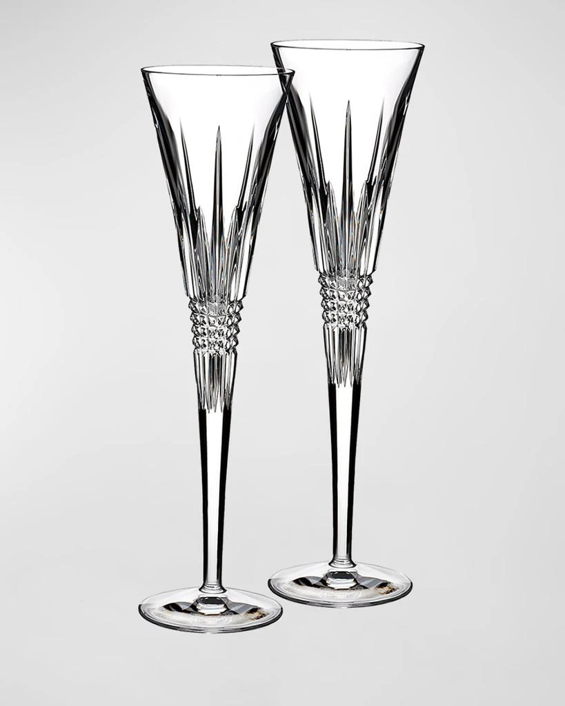 商品Waterford Crystal|Set of Two Lismore Diamond Flutes,价格¥1551,第1张图片