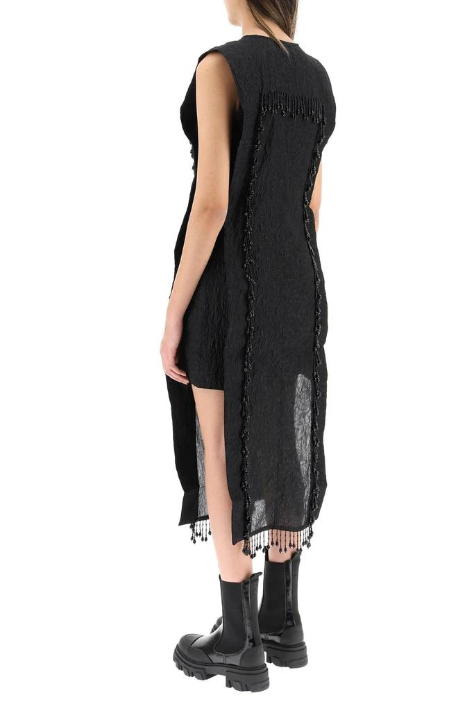 商品Ganni|FRINGED ORGANZA DRESS,价格¥1630,第4张图片详细描述