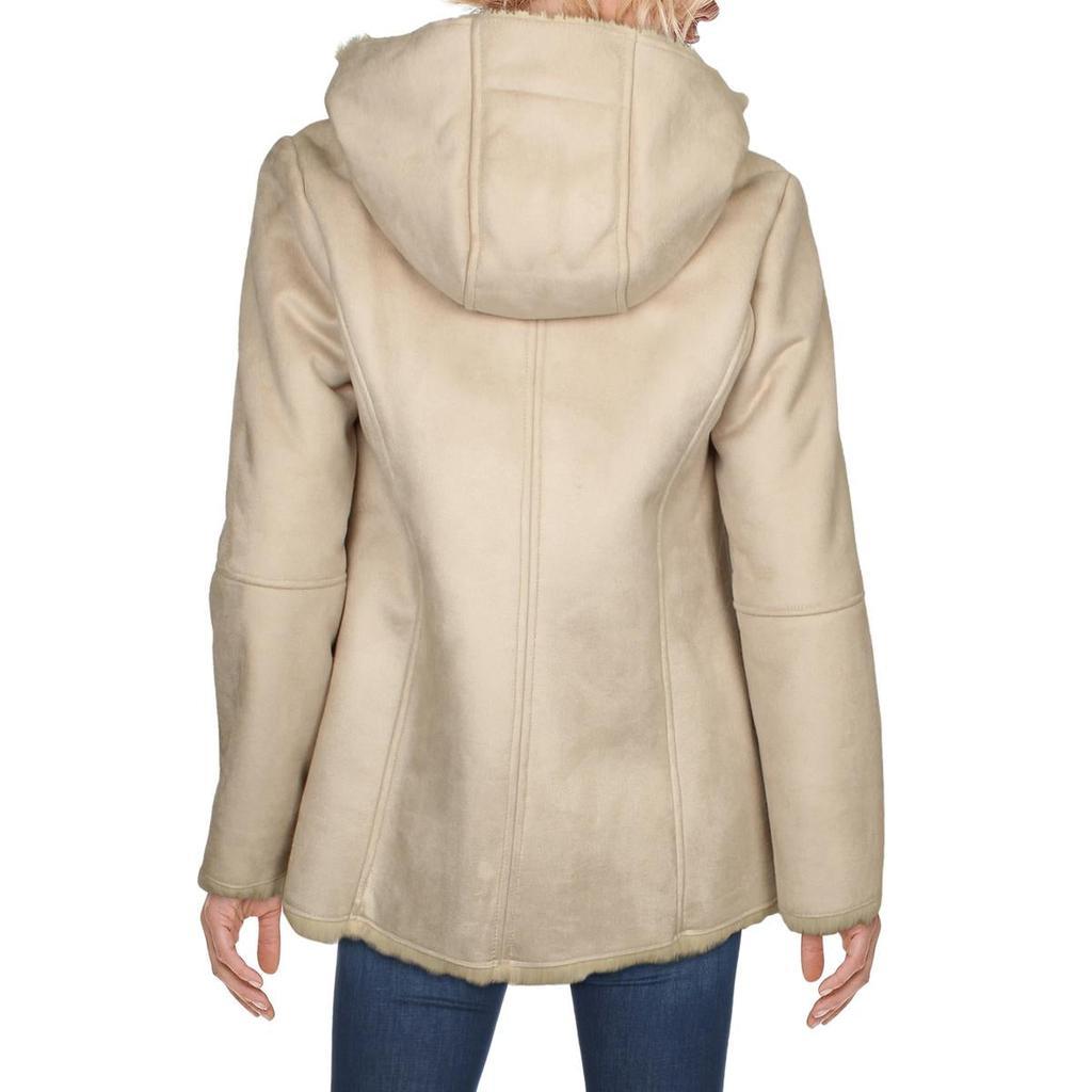 商品Tommy Hilfiger|Tommy Hilfiger Womens Faux Suede Hooded Parka Coat,价格¥266,第4张图片详细描述