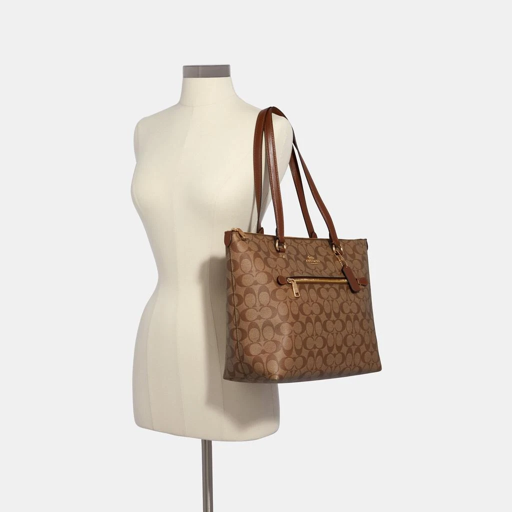 Coach Outlet Coach Outlet Gallery Tote In Signature Canvas 2