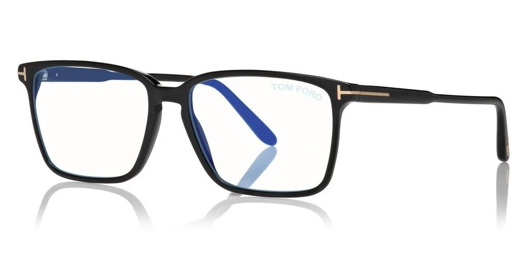 商品Tom Ford|Blue Light Block Rectangular Men's Eyeglasses FT5696-B 001 54,价格¥1124,第1张图片