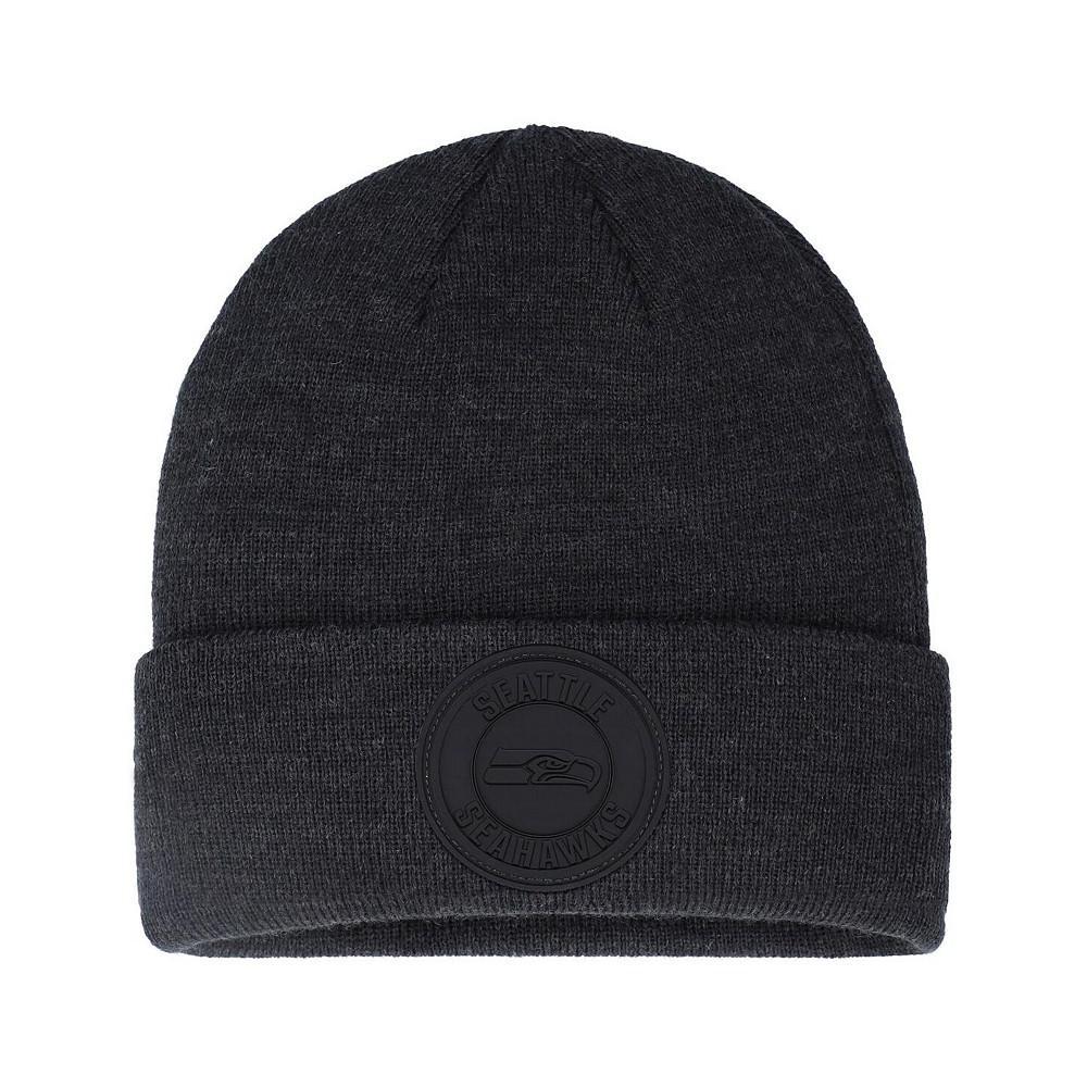 商品Fanatics|Men's Branded Black Seattle Seahawks Blackout Cuffed Knit Hat,价格¥180,第1张图片
