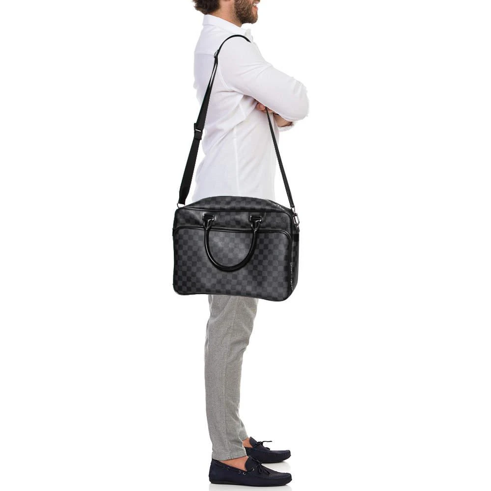 商品[二手商品] Louis Vuitton|Louis Vuitton Damier Graphite Canvas Icare Laptop Bag,价格¥10138,第2张图片详细描述