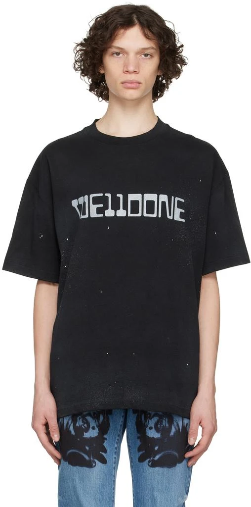 商品We11done|Black Future T-Shirt,价格¥661,第1张图片