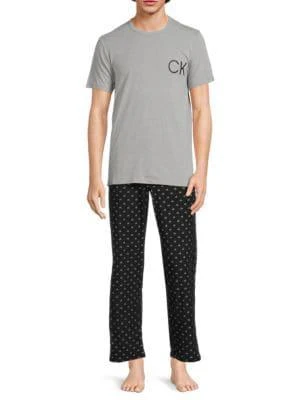 商品Calvin Klein|2-Piece Logo Pajama Set,价格¥258,第1张图片