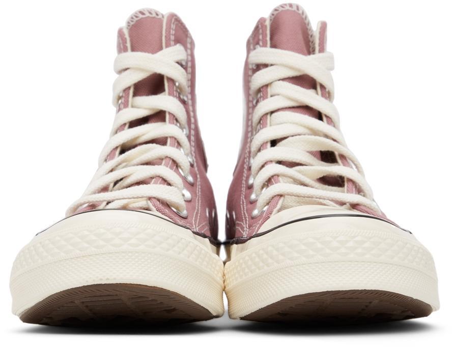 商品Converse|Pink Recycled Canvas Chuck 70 Hi Sneakers,价格¥571,第4张图片详细描述