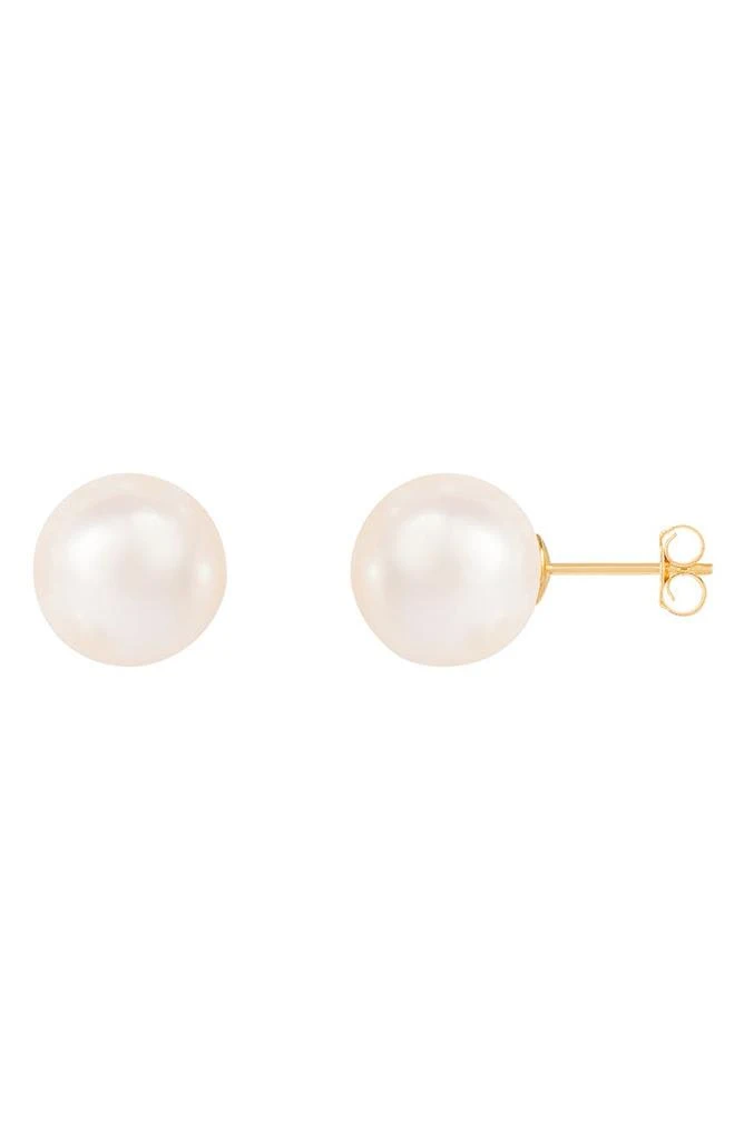 商品Splendid Pearls|14K Gold 10-10.5mm Cultured Freshwater Pearl Stud Earrings,价格¥1199,第1张图片