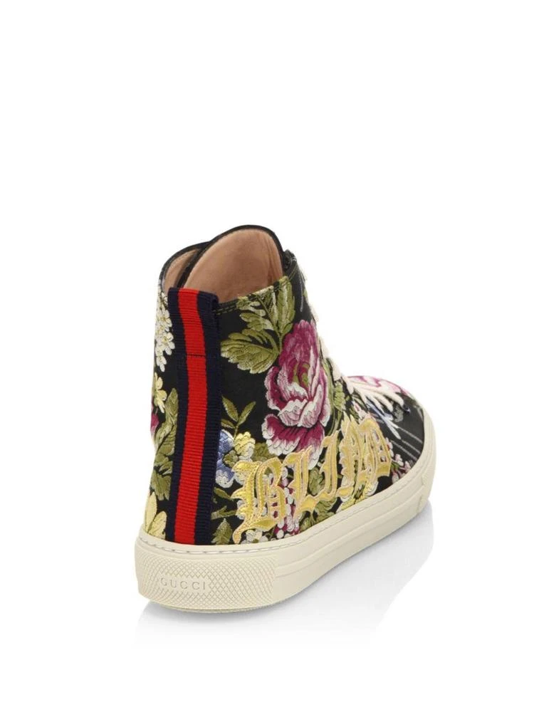 商品Gucci|Major Rose-Print High-Top Sneakers,价格¥3150,第2张图片详细描述