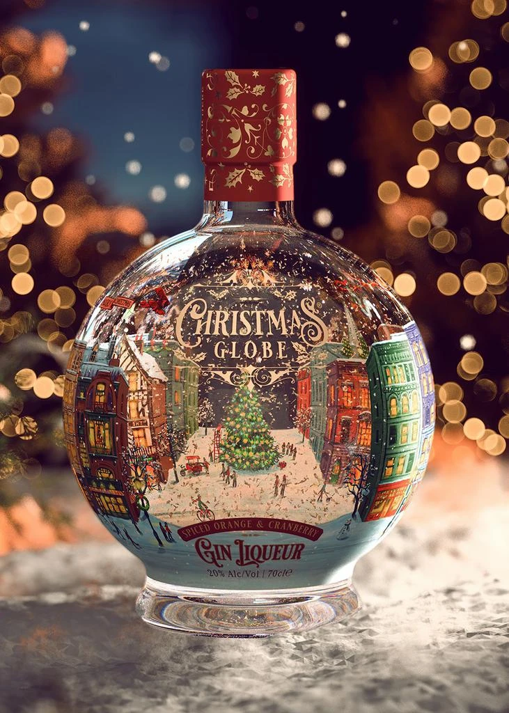 商品Christmas Globe Gin Liqueur|Christmas Snow Globe Spiced Orange & Cranberry Gin Liqueur,价格¥299,第4张图片详细描述